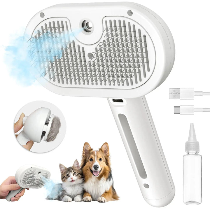 Steam Grooming Brush for Cats