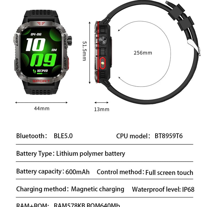 MISIRUN Military Men's Smartwatch