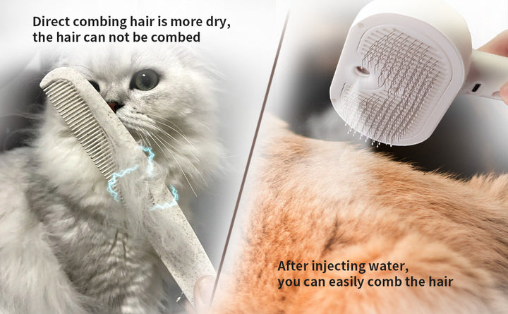 Steam Grooming Brush for Cats